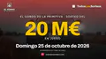El Gordo de la Primitiva: 20 millones en juego este domingo 25 de octubre