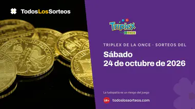 Triplex de la ONCE del sábado 24 de octubre de 2026: resultados del día