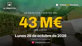 La Primitiva pone en juego 43 millones de euros este lunes 26 de octubre