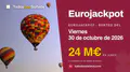 Eurojackpot de hoy, viernes 30 de octubre de 2026: bote de 24 M€, sorteo a las 20:00